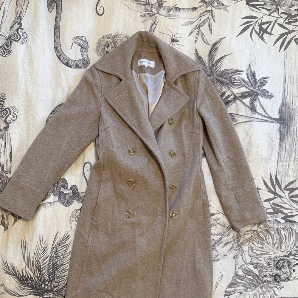 Calvin Klein Classic Tan Trench Coat